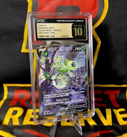 CGC Pristine 10💎 Celebi V 245/264 Alternate Art - Fusion Strike Pokemon - Image 1