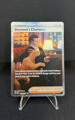 Pokemon Giovanni's Charisma SV 151 MEW 204/165 - NM - Image 1