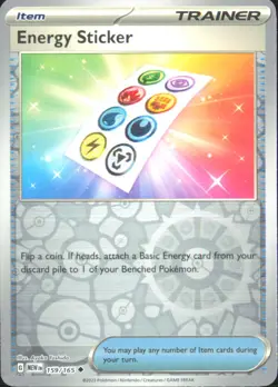 Pokemon TCG - Energy Sticker SV: Scarlet & Violet 151 159/165 NM - REVERSE HOLO - Image 1