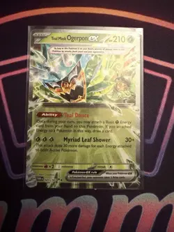 TEAL MASK OGERPON EX 025/167 Twilight Masquerade Double Rare Ultra Rare Pokemon - Image 1