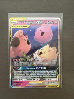 Pokemon TCG Togepi Cleffa Igglybuff GX Tag Team Cosmic Eclipse 143/236 NM - Image 1