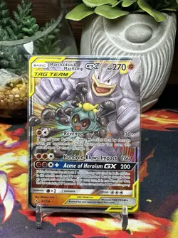 Pokemon Marshadow & Machamp GX TAG TEAM 82/214 - NM - Image 1