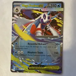 Pokemon Mega Froslass EX Double Rare Foil ASC 047/217 HP 310 Attack 150 - Image 1