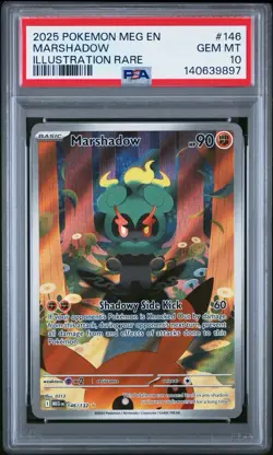 PSA 10 Marshadow #146 Illustration Rare Pokemon Mega Evolution English Gem - Image 1