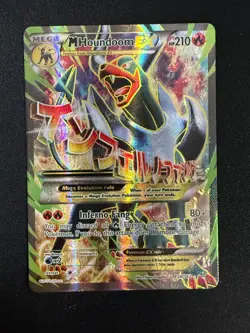 Mega-Houndoom-EX - 154/162 - Full Art Ultra Rare BREAKThrough (NM) Pokemon - Image 1