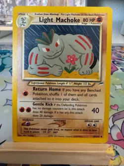 Pokemon TCG Neo Destiny Light Machoke Card 49/105 2002 - Image 1