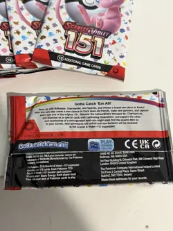 Pokemon Scarlet & Violet 151 Booster Pack Mew 10 Cards English TCG 2024 - Image 3