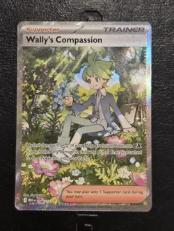 Pokemon TCG Wally's Compassion 186/132 SIR ME01: Mega Evolution NM - Image 1