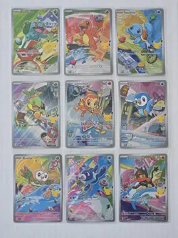 Pokemon First Partner Illustration 30th Collection Complete Promo Set 9 Cards - Image 1