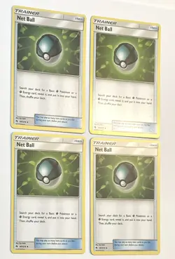 X4 Net Ball 187/214 SM Lost Thunder Uncommon Trainer Pokemon Card NM Near Mint - Image 3
