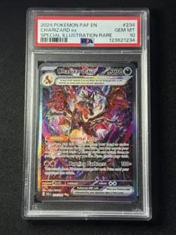 2024 POKEMON PAF EN-PALDEAN FATES SPECIAL ILLUSTRATION RARE CHARIZARD EX PSA 10 - Image 1