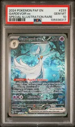 2024 Pokemon Paldean Fates Gardevoir EX Special Illustration Rare #233 PSA 10 - Image 1