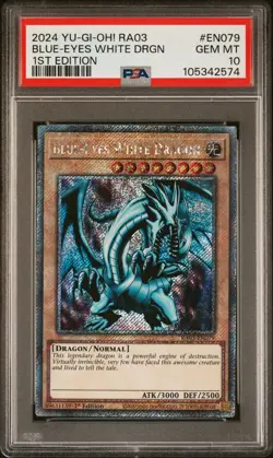 2024 YU-GI-OH! RA03-QUARTER CENTURY BONANZA 1ST ED BLUE-EYES WHITE DRAGON PSA 10 - Image 1