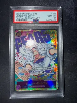 One Piece Card Japanese - Monkey D. Luffy #OP05-119 (V.2) - PSA 10 - Image 3