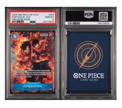 2025 ONE PIECE OP08-052 ROYAL BLOOD PORTGAS D ACE TREASURE RARE TR PSA 10 - Image 3