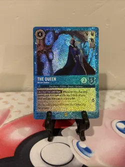 Disney Lorcana The Queen Mirror Seeker Glimmer Foil Promo Card- Free Shipping - Image 1