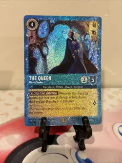 Disney Lorcana The Queen Mirror Seeker Glimmer Foil Promo Card- Free Shipping - Image 2