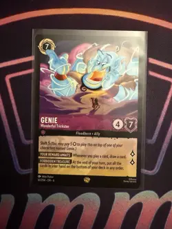 Disney Lorcana Azurite Sea | LEGENDARY | Genie - Wonderful Trickster 61/204 NM - Image 1