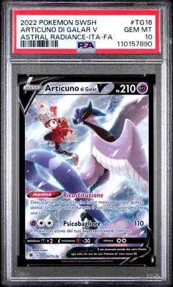 Pokemon Card Italian - Articuno di Galar #TG16 - Lucentezza Siderale - PSA 10 - Image 1
