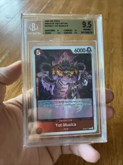 Tot Musica OP06-011 One Piece Card Game Wings Of The Captain Graded Beckett 9.5 - Image 1