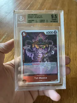 Tot Musica OP06-011 One Piece Card Game Wings Of The Captain Graded Beckett 9.5 - Image 2