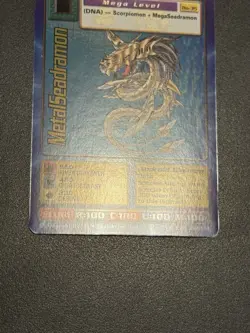 Digimon Digi-Battle Series 1 MetalSeadramon BO-35 Holo Foil Rare Card - Image 5