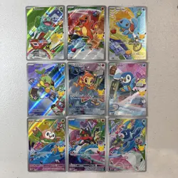 Pokemon 2026 First Partner Illustration Collection Series 1 Promos Set 9 Cards - Image 1