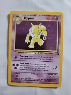 HYPNO 1999 Fossil Pokemon Holo Rare Card #6/62 - Image 1
