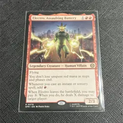 Electro, Assaulting Battery 2/3 Rare Card 76 Marvel Spider-Man English - Image 1