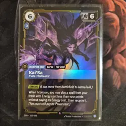 Riftbound Kai'sa Card OGN 112/298 English League of Legends - Image 1