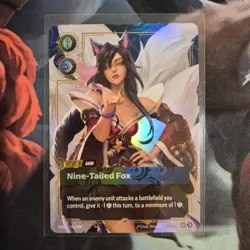 Foil Riftbound Ahri card English Version 255/298 league of legends - Image 1