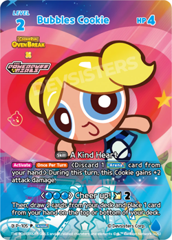 Cookie Run Braverse TCG Power Puff GIrls Ovenbreak Collab Bubbles English Card - Image 1