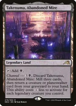 🔥MTG Takenuma, Abandoned Mire - Kamigawa: Neon Dynasty (NEO) NEAR MINT🔥 - Image 1