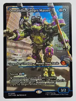Magic: The Gathering TMT MF 0283 Donatello, Gadget Master (Showcase) Foil - Image 1