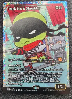 Dark Leo & Shredder (Showcase) (Fracture Foil) - Teenage Mutant Ninja Turtles - Image 1