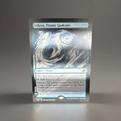 Wizards of the Coast Uthros, Titanic Godcore Foil Mythic Blue Land Planet - Image 1