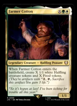 Farmer Cotton LP Light Play Middle Earth Commander MTG [11349] - Image 1