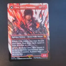 MTG Clive, Ifrit's Dominant Borderless FINAL FANTASY FIN #318 Non-Foil NM - Image 1