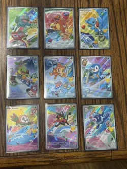 Pokemon TCG First Partner Illustration Collection 2026 Promos Full Set 9 Cards - Image 1