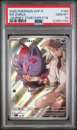 Pokemon Card Italian - Zorua di N #189 - SVP PROMO - Avventure Insieme - PSA 10 - Image 1