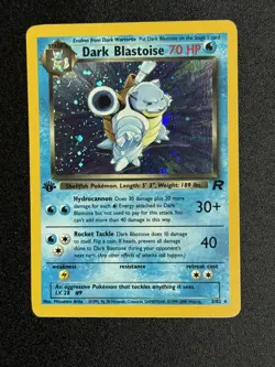 Pokemon TCG Dark Blastoise 3/82 Team Rocket Holo Rare 1st Edition 70 HP English - Image 4