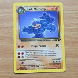 Pokemon TCG Dark Machamp Rare Team Rocket 27/82 Regular Unlimited 2000 - Image 1