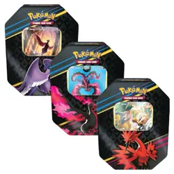 Pokemon TCG Sealed Case Of 6 Crown Zenith Galarian Tins - Image 1