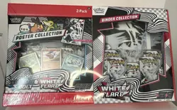Pokemon Black Bolt White Flare Bundle Sams Club Poster Binder Sealed - Image 1