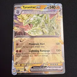 Tyranitar ex 066/197 Double Rare Holo SV03: Obsidian Flames NM Pokemon - Image 1