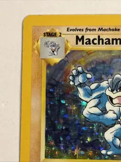 Pokemon TCG Machamp Base Set 8/102 Holo Unlimited Holo Rare * 1st Edition * - Image 2