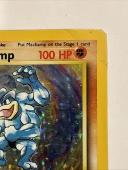 Pokemon TCG Machamp Base Set 8/102 Holo Unlimited Holo Rare * 1st Edition * - Image 3