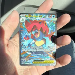 Pokemon Mega Feraligatr EX ASC 274/217 Rare Stage 2 370 HP Full Art Holo - Image 1