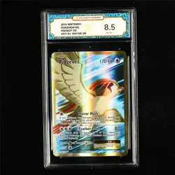 TQG 8.5 NM-MT+ 2016 Pokemon ENG Pidgeot ex 104/108 UR - Image 2