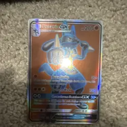 Pokemon Lucario GX Full Art Ultra Rare Holo SM100 210HP English - Image 1